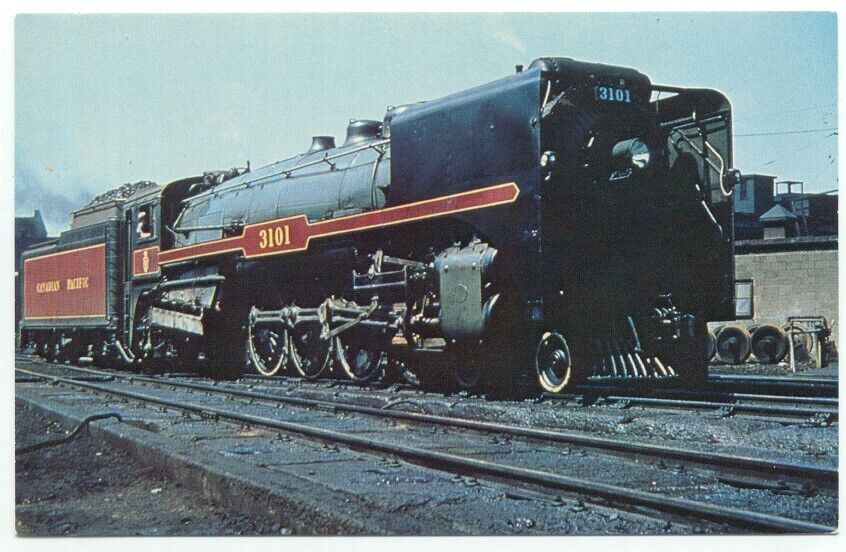 Canadian Pacific Railway Railroad Train Engine Steam Locomotive 3101 Postcard