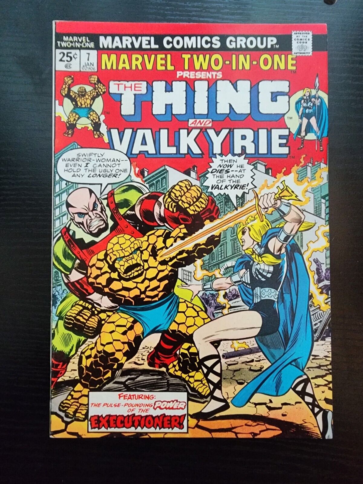 Marvel Comics Marvel Two In One #7 (1974) - Thing/Valkyrie vs Executioner