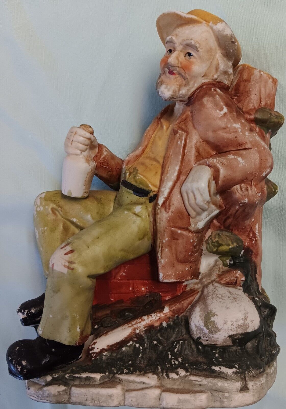The Tired Old Man Vintage Ceramic Figurine / Statuette - Collector\'s Item  