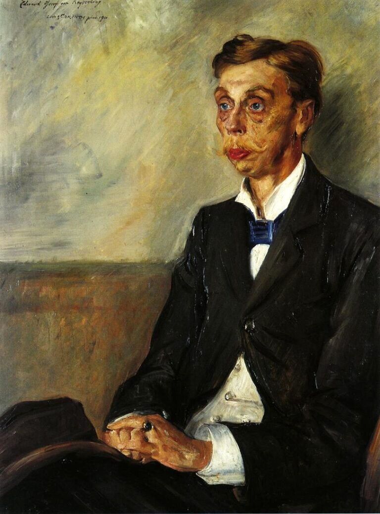 Oil painting Portrait-of-Eduard-Count-Keyserling-Lovis-Corinth-oil-painting-1-76