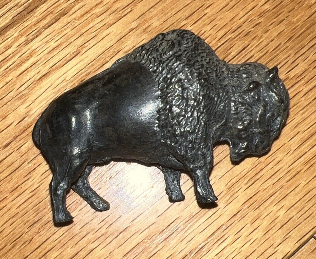 Small Antique Metal/Pewter Buffalo Figure