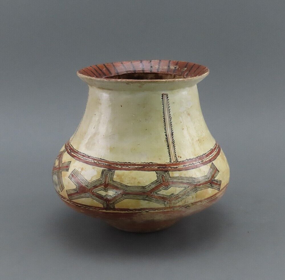 Rare Ecuador Canelos Quichua Kichwa Indigenous Pottery Vase Asua Fermenting Jar 
