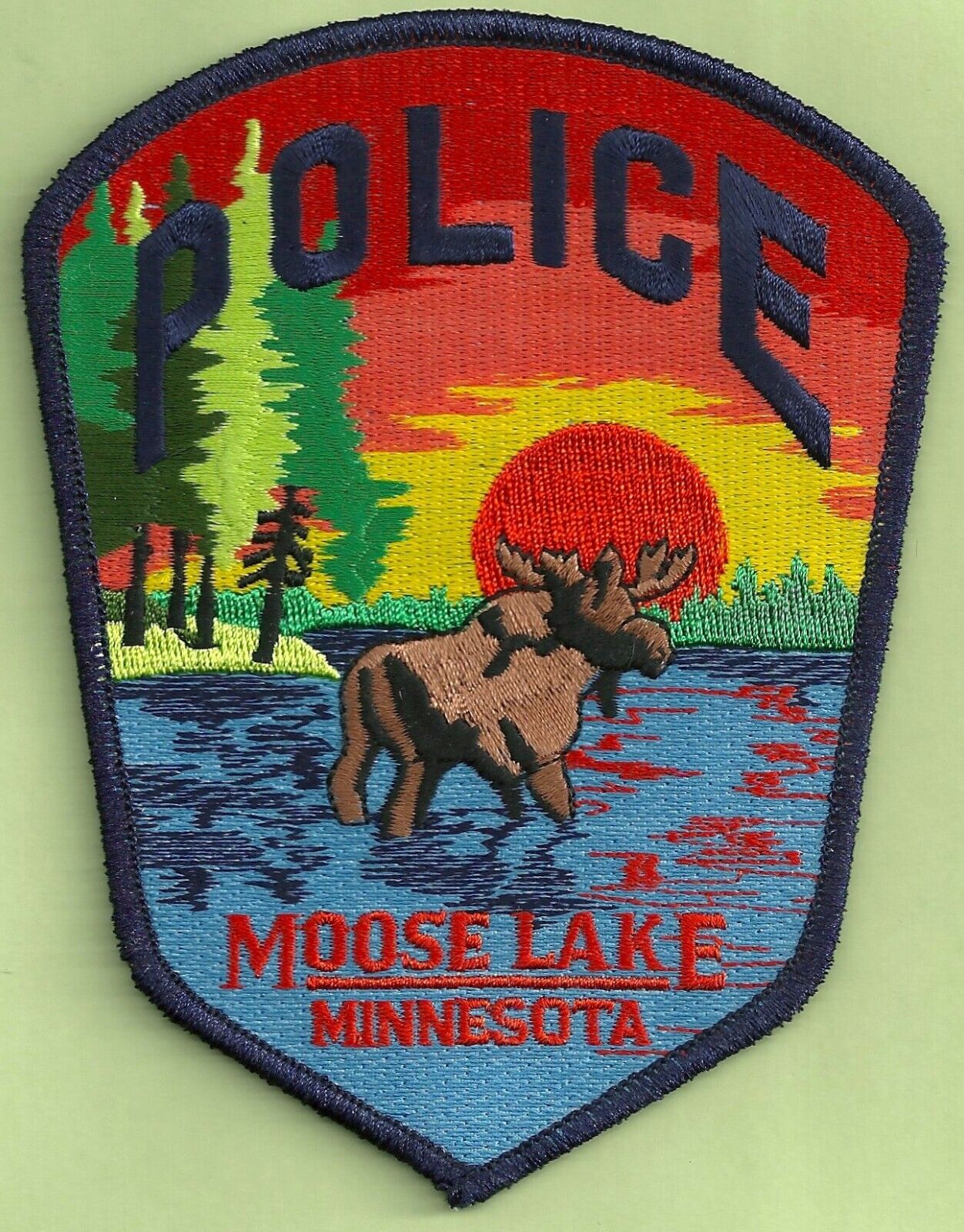 MOOSE LAKE MINNESOTA POLICE SHOULDER PATCH