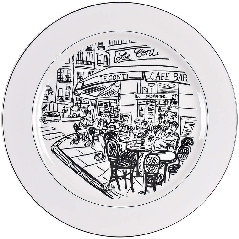 Mikasa Parisian Scenes Dinner Plate 1238509