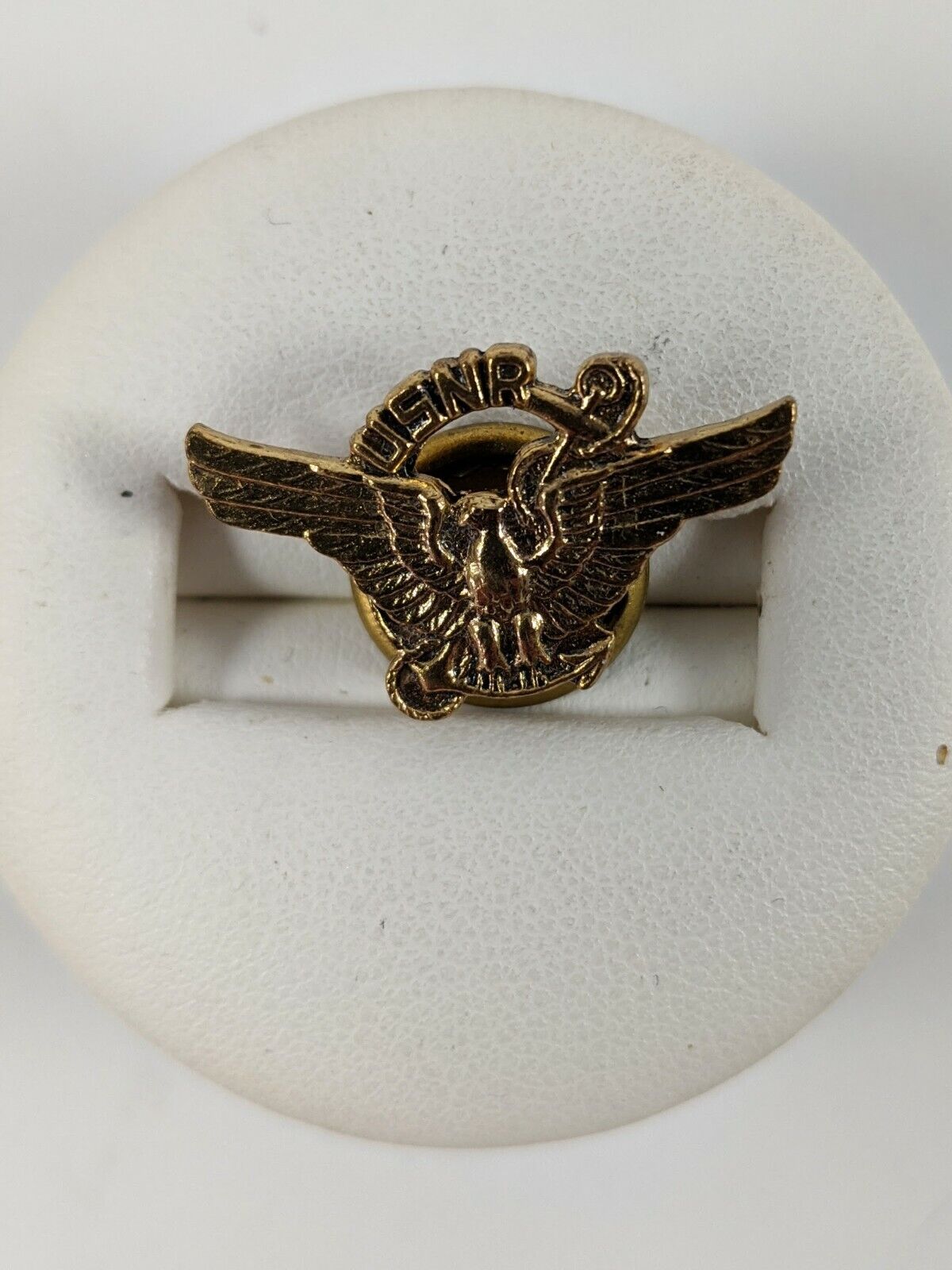 VINTAGE USNR PIN US NAVY RESERVE SCREW BACK MILITARY LAPEL PIN