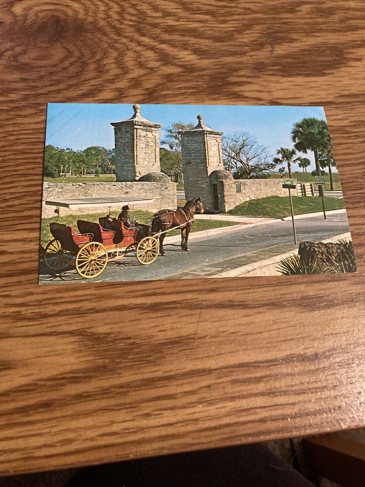 Vintage Postcard St Augustine FL - The Old City Gate