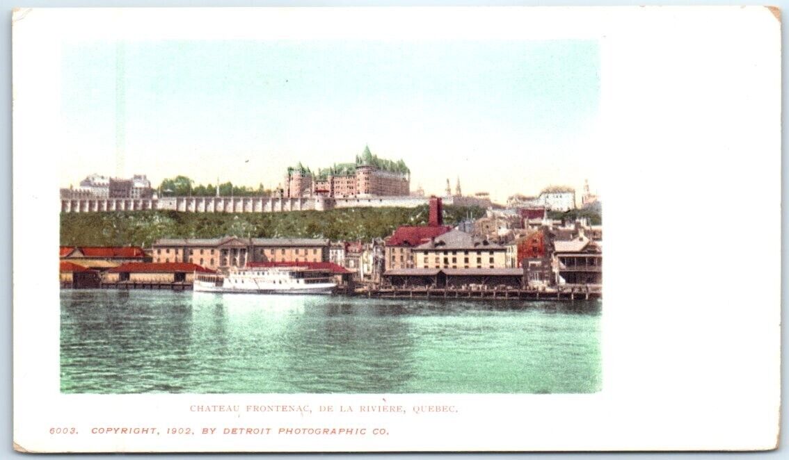Postcard - Chateau Frontenac, De La Riviere - Quebec City, Canada