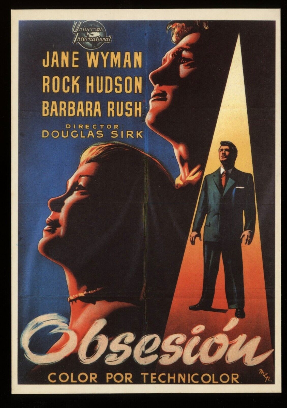 Magnificent Obsession Movie Cinema Film Spanish Poster Art Postcard