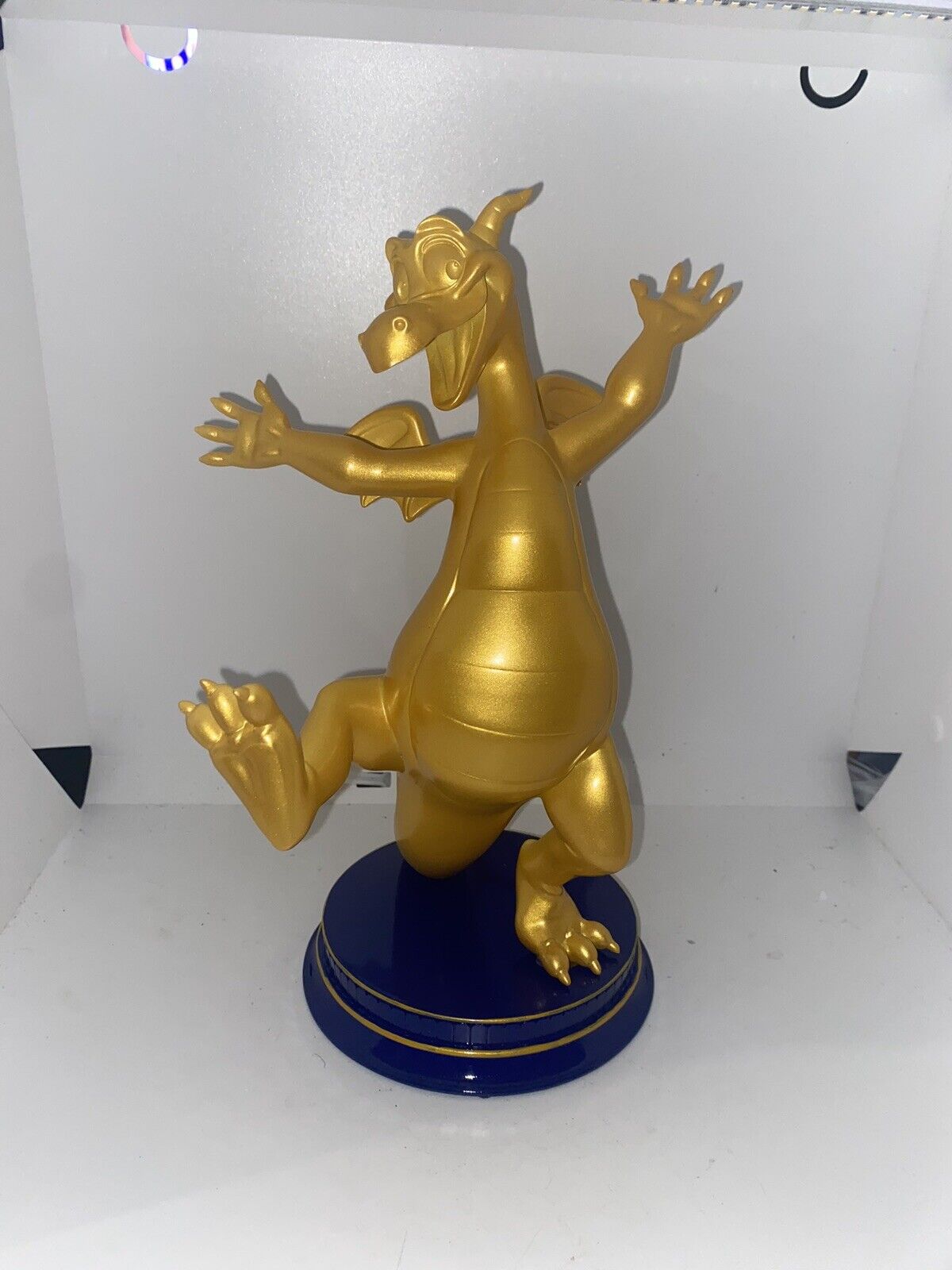 Disney Figment Epcot 50th Anniversary Gold Statue New in Box WDW