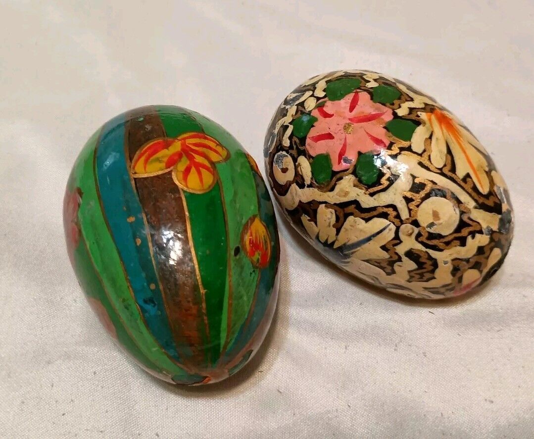 Hand painted Ukrainian wood easter eggs