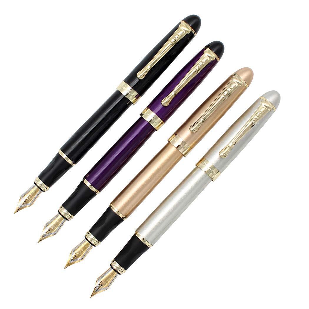 4 PCS Jinhao 450 Fountain Pen Set with Refillable Converters