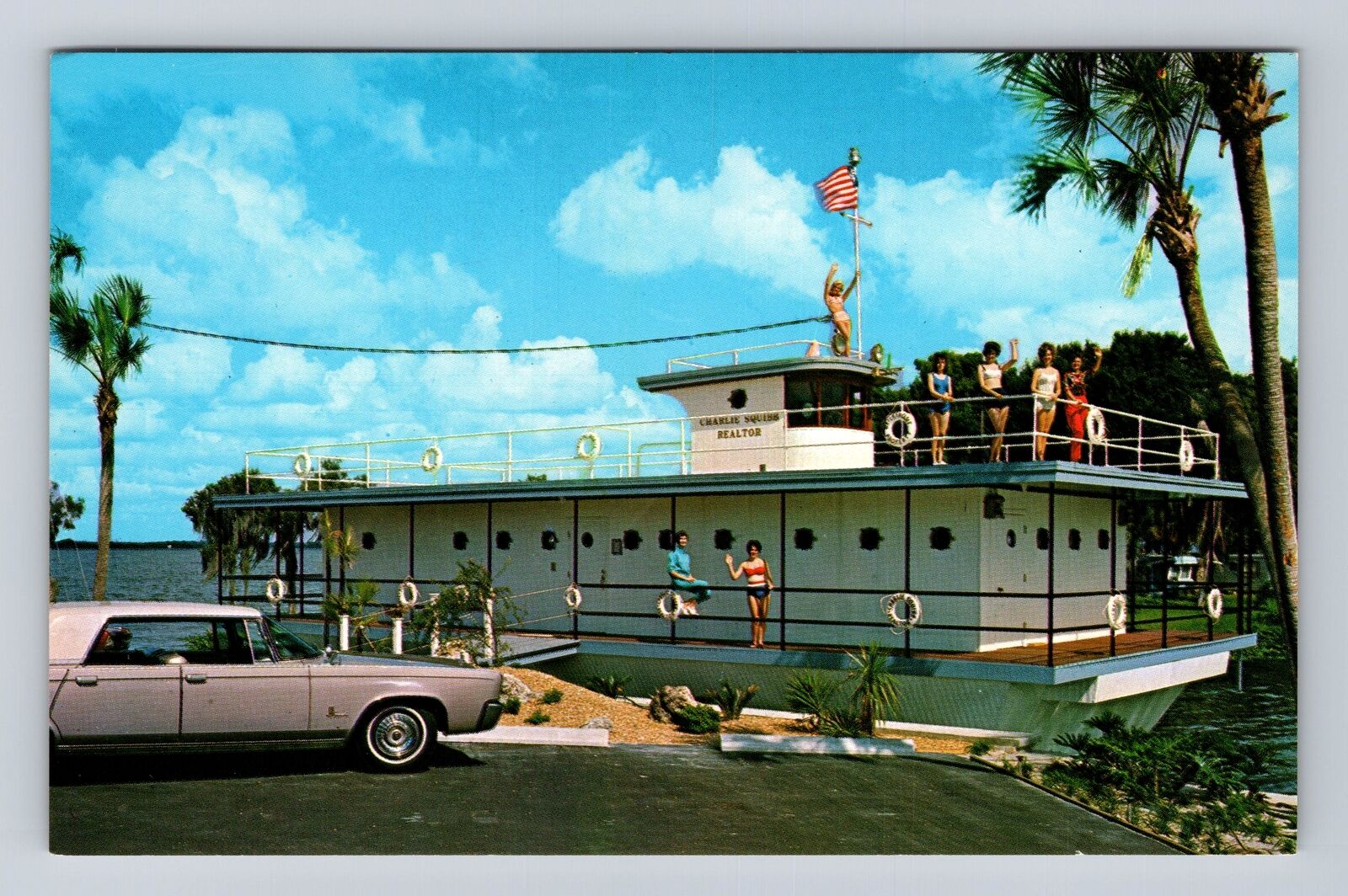 Tavares FL-Florida, The S.S Squibb, Home Office Squibb Realtor Vintage Postcard