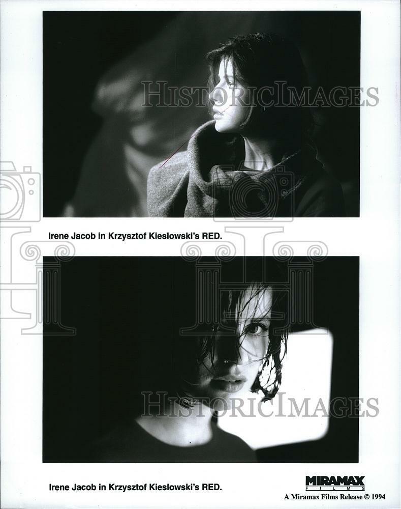 1994 Press Photo Irene Jacob American Actress Stars In Red Movie Scene Film