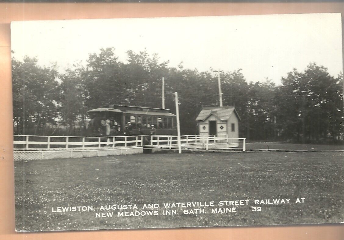 Maine RPPC Lewiston Augusta & Waterville Street Railway  Bath EX