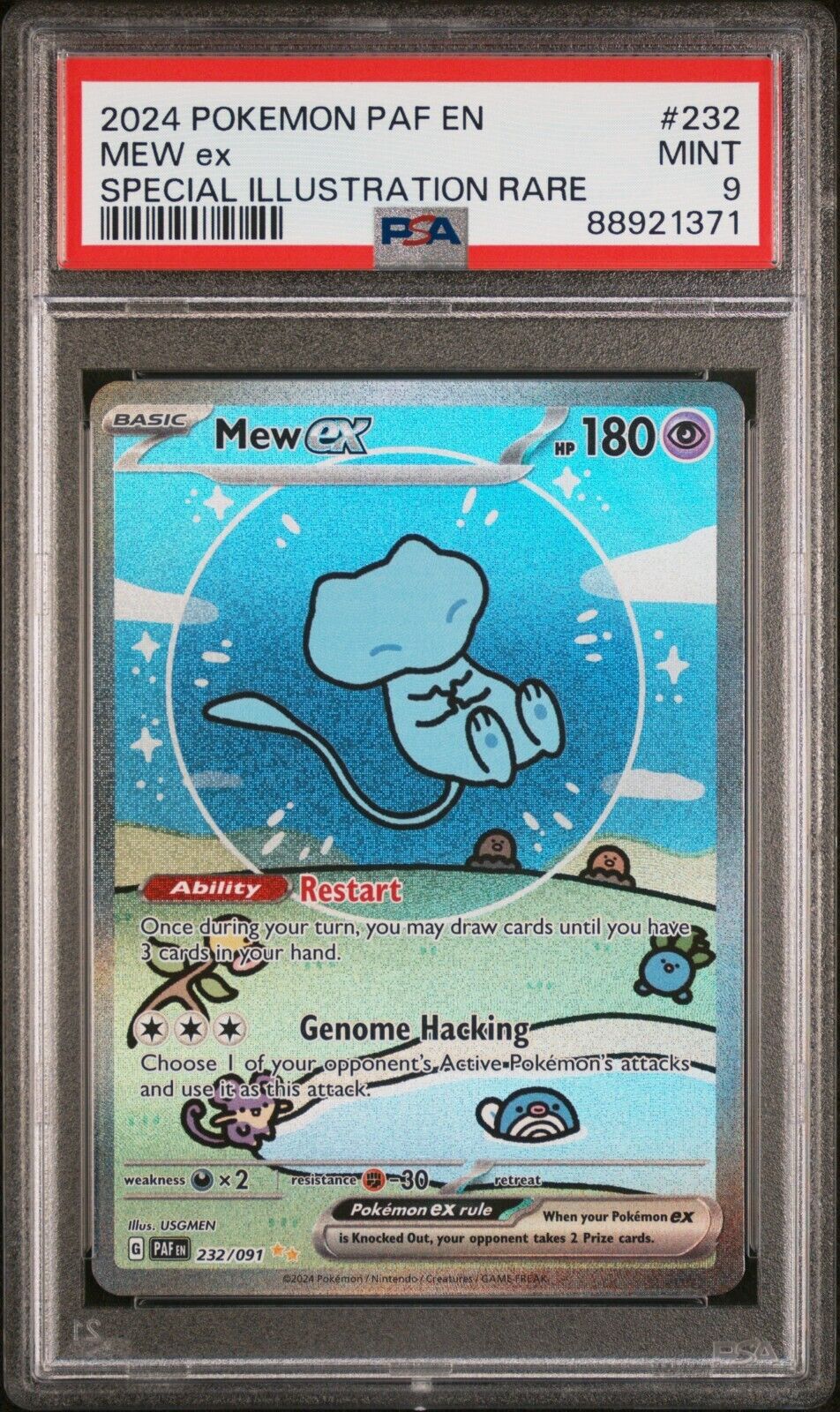 Pokemon Mew ex 232/091 Special Illustration Rare ENG PSA 9 Mint