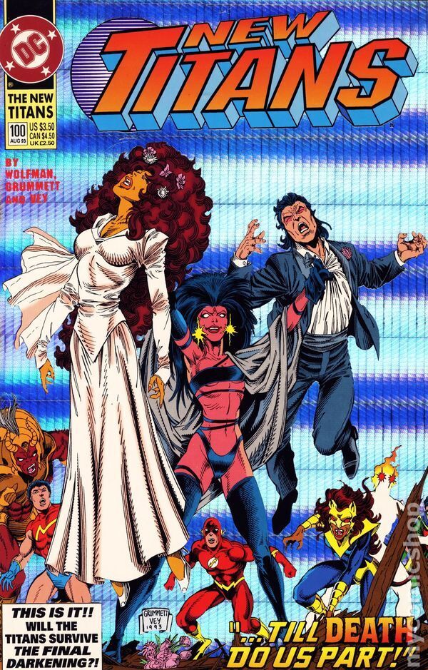New Teen Titans New Titans #100 FN 1993 Stock Image