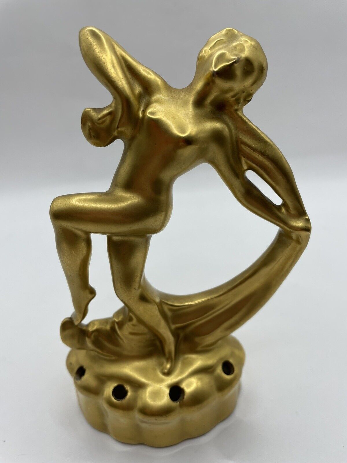Vintage Art Deco 1920’s-30’s German Coronet-Pickard Gold Scarf Dancer Flwr. Frog