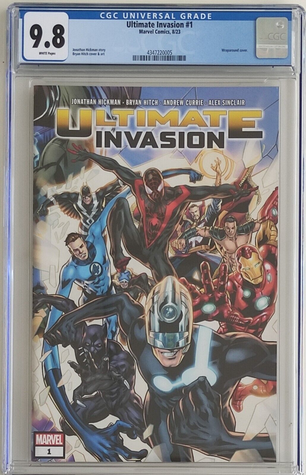 Ultimate Invasion #1 2023 Gradato Cgc 9.8 Marvel Comics USA