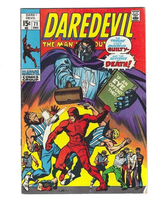 Daredevil #71 Marvel 1970 VF/VF+ or better Beauty Tribune  Combine Shipping