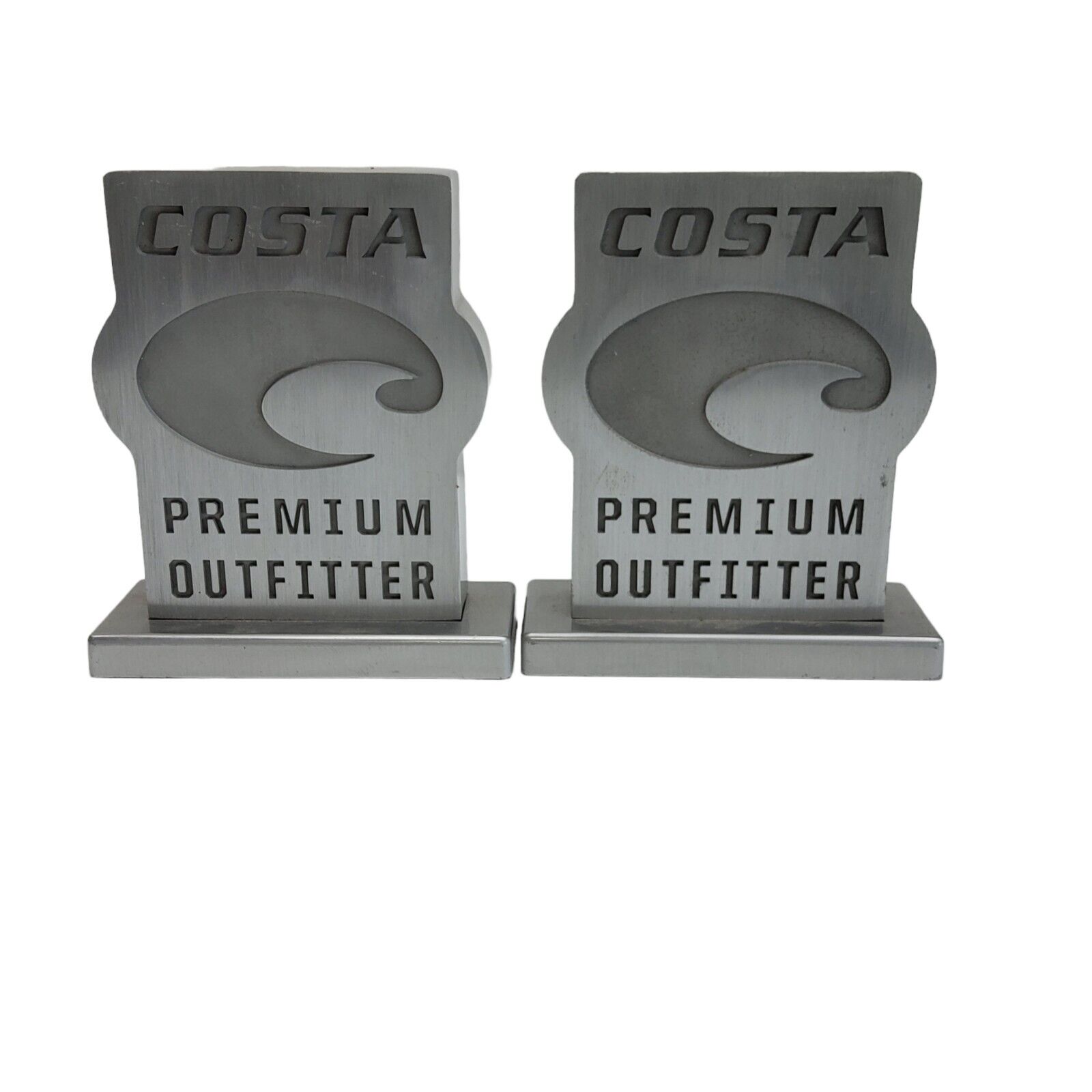 Costa Premium Outfitters Metal Retail Display Signs Set Of 2