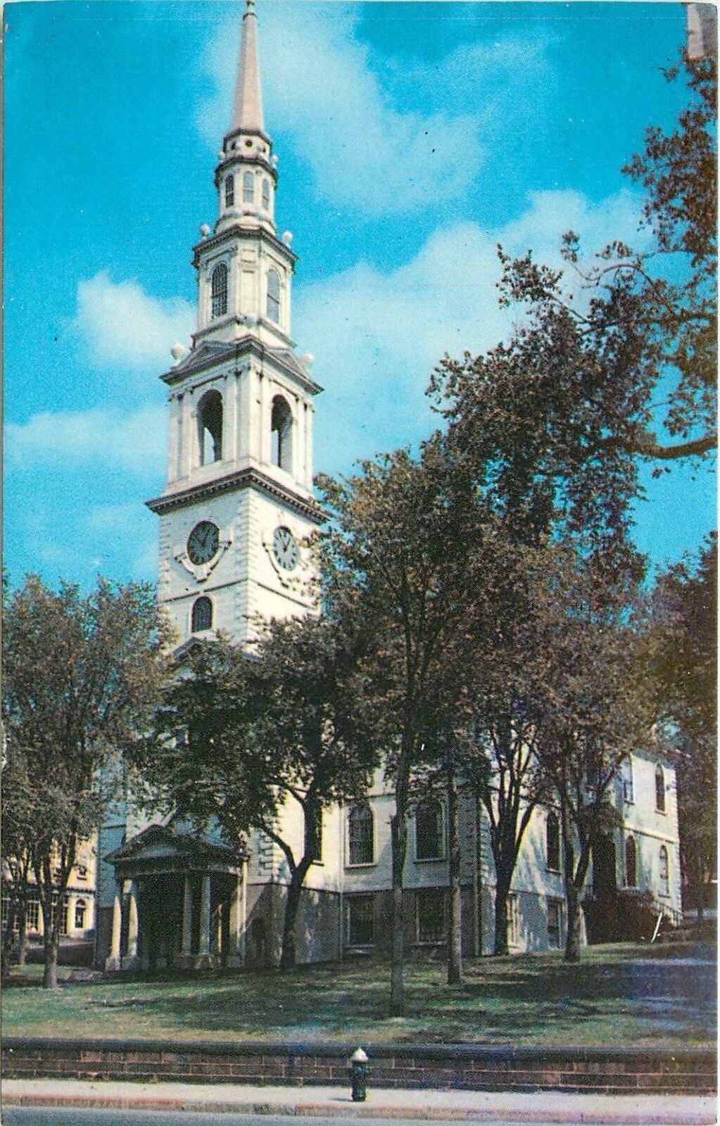 First Baptist Church Providence Rhode Island RI Postcard