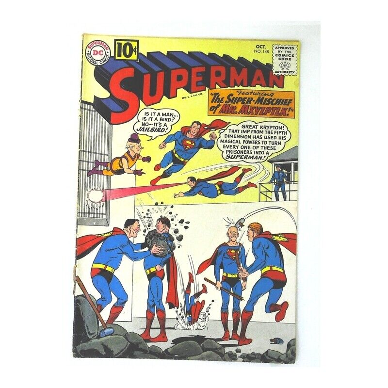 Superman (1939 series) #148 in Fine minus condition. DC comics [m.
