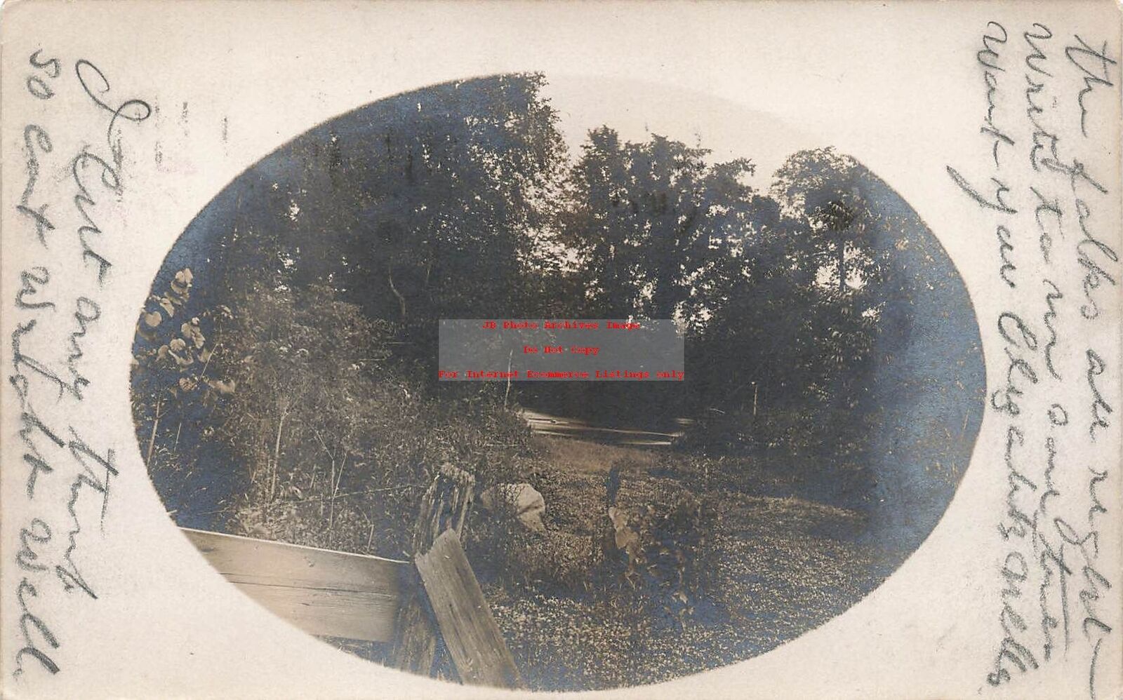 MI, Albion, Michigan, RPPC, Scenic View, 1910 PM, Photo