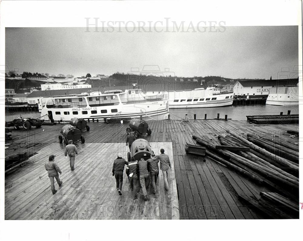 1984 Press Photo Mackinac Island ferry - dfpb78599