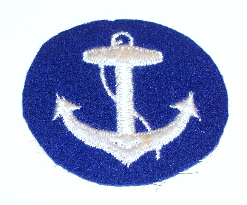 SALTY ORIGINAL EMBROIDERED FELT WW2 HIGH SCHOOL VICTORY CORPS SEA PATCH