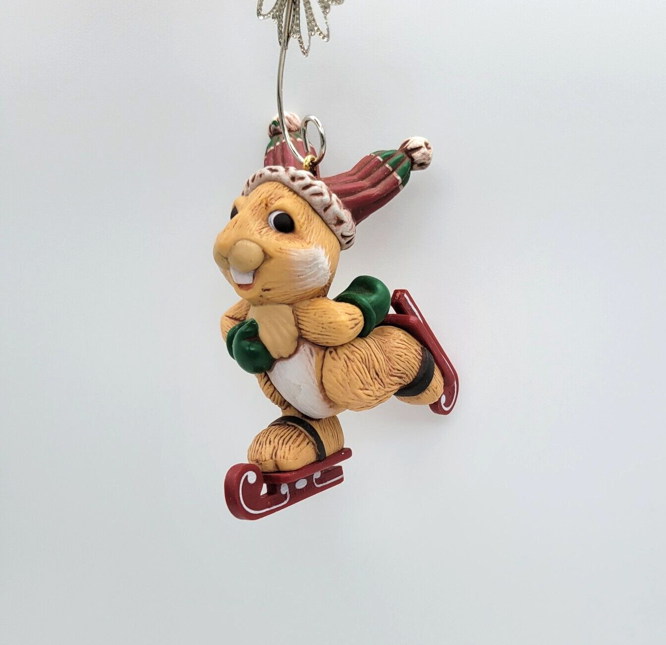 Vintage Hallmark Keepsake Christmas Ornament Skating Rabbit (1983)