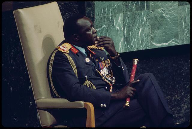 Photo:Idi Amin at U.N. [[United Nations, New York]] 1