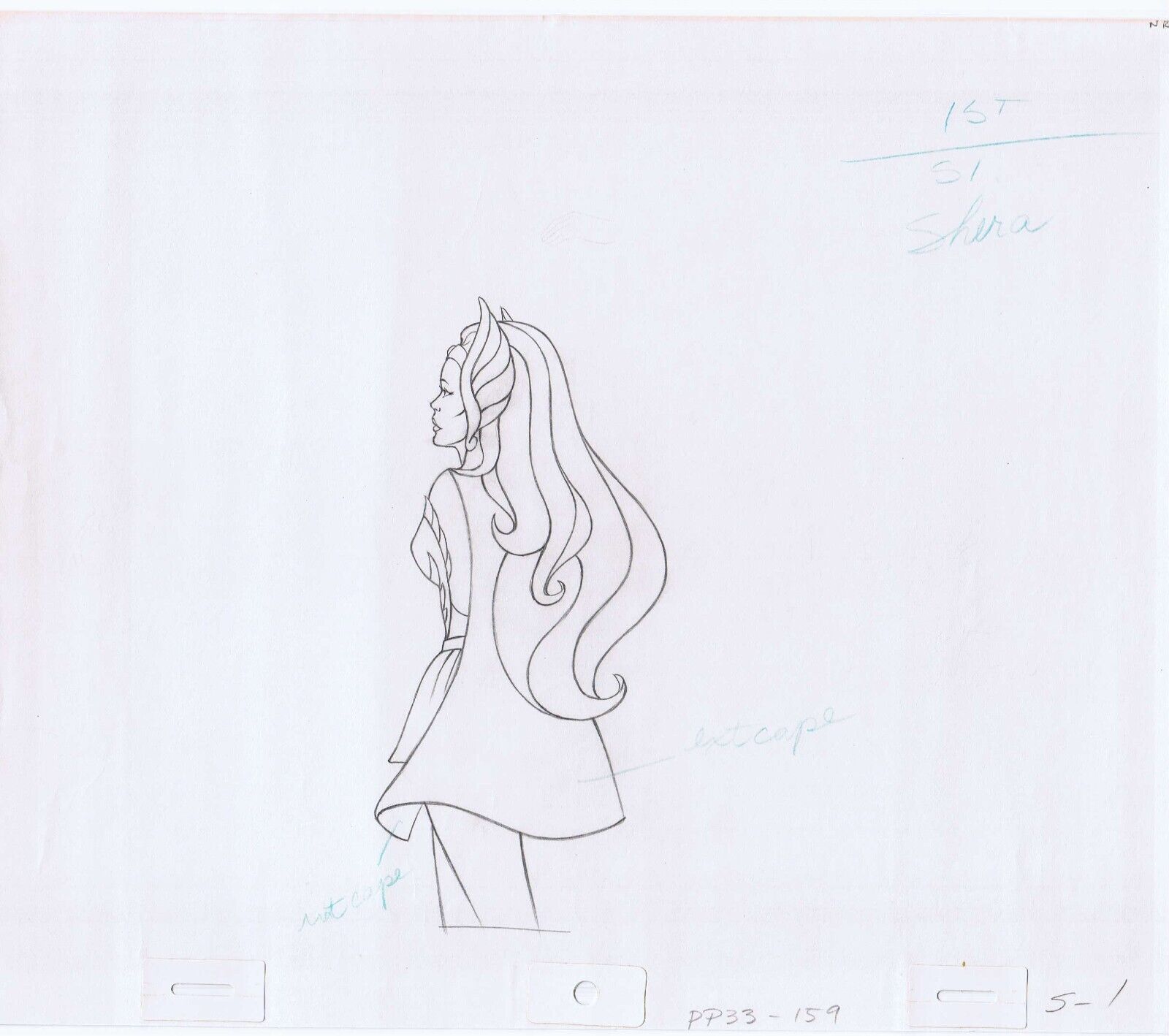 She-Ra 1985 Original Art w/COA Animation Production Pencils PP33-159 S-1