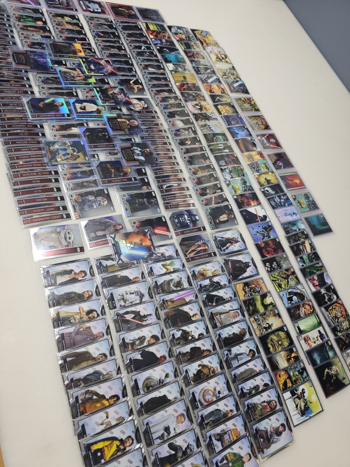 Huge Star Wars 3lbs Collection Card Lot - Chrome, Galaxy, Finest, Phantom