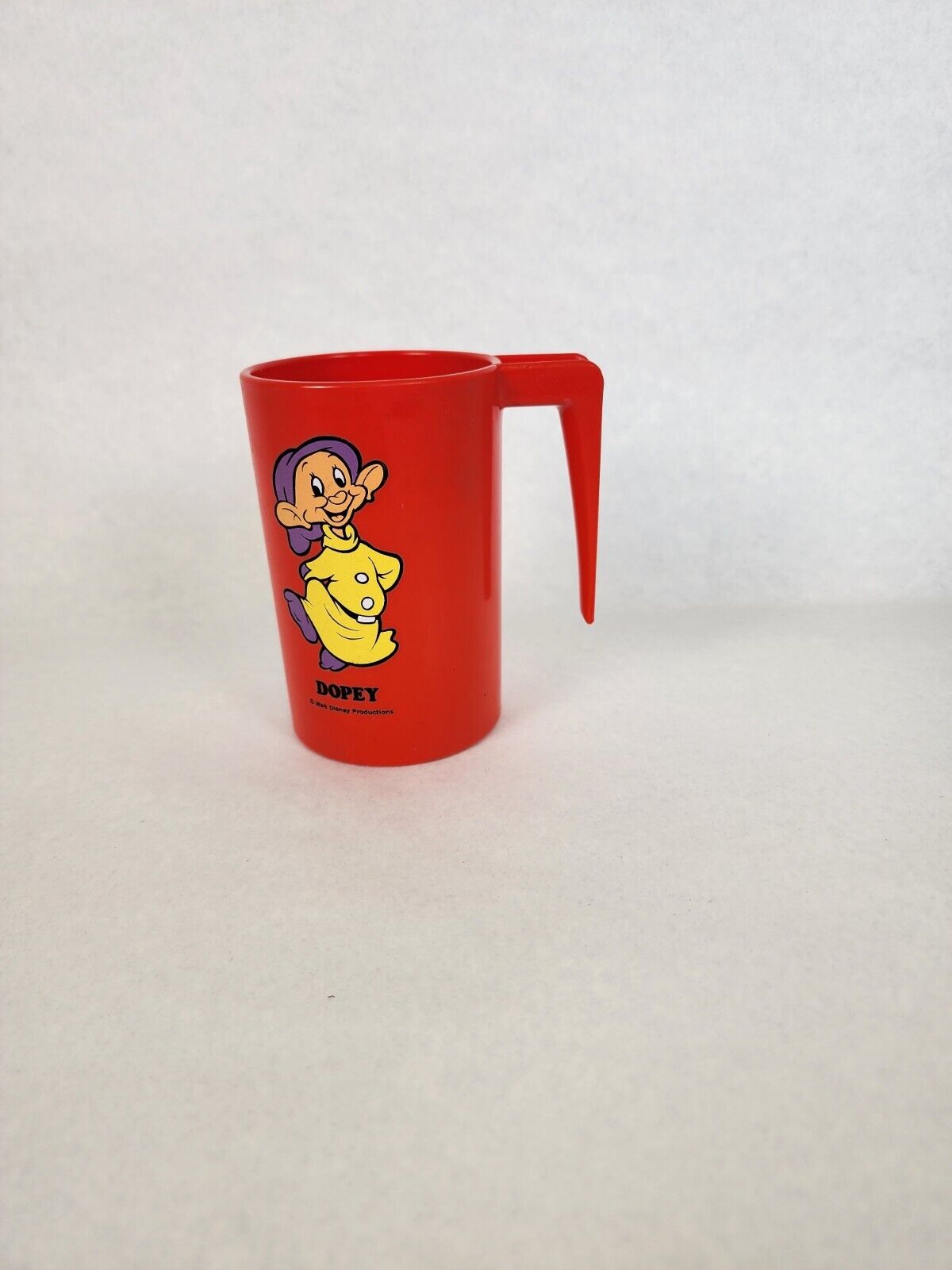 VINTAGE 1977 Disney Snow White Seven Dwarfs Dopey Plastic Cup