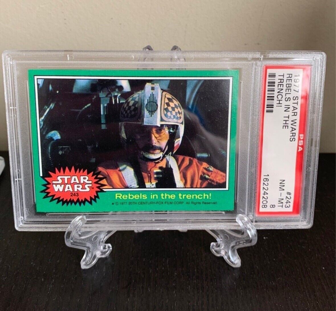 1977 STAR WARS 243 REBELS IN THE TRENCH PSA NM-MT 8
