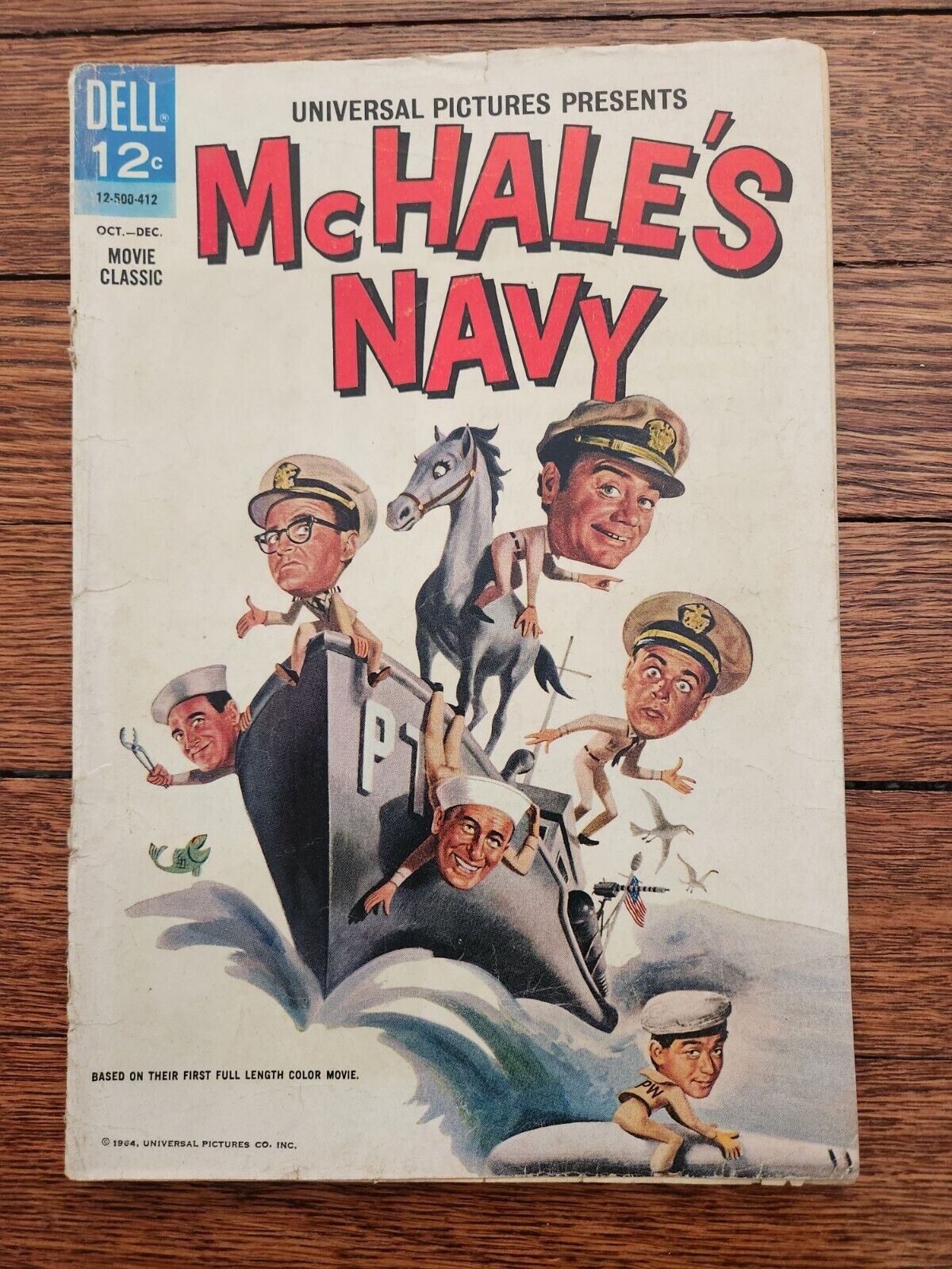 McHales Navy Movie Comic 1 1964 Dell Story Silver Age  Tim Conway Detached Cover
