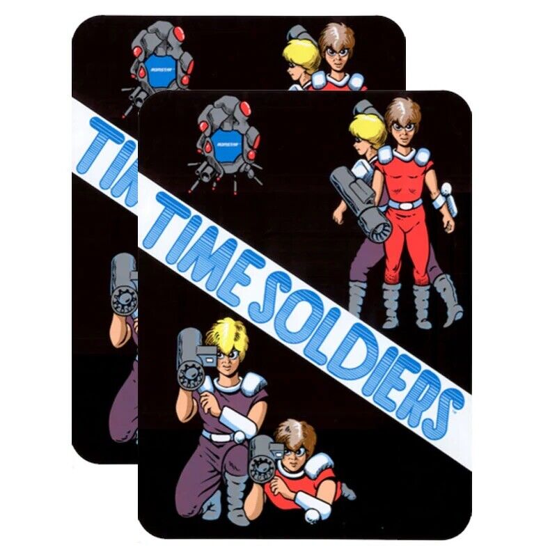 Time Soldiers Arcade Side Art 2 Piece Set Laminated High Quality Romstar