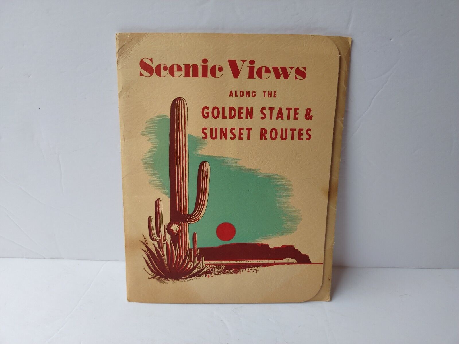 Vintage 1948 Scenic Views Along The Golden State Sunset Route Pictures Ephemera