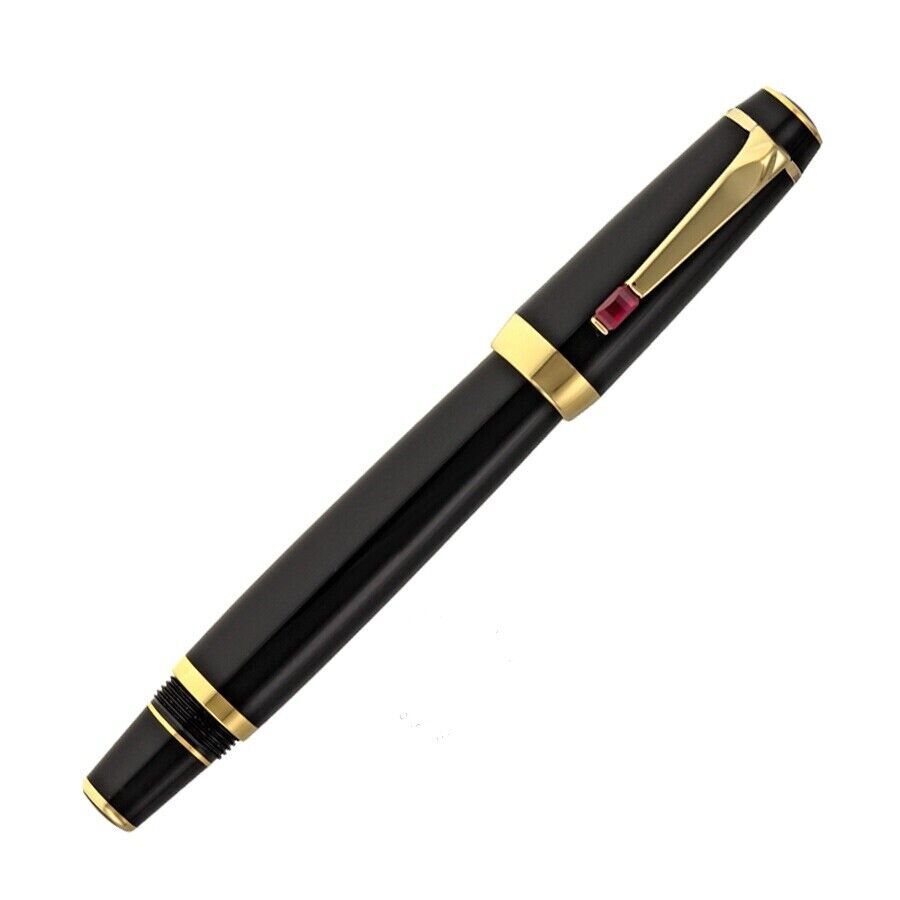 MONTBLANC Boheme Red Stone Gold Plated Rollerball Pen a Perfect Gift
