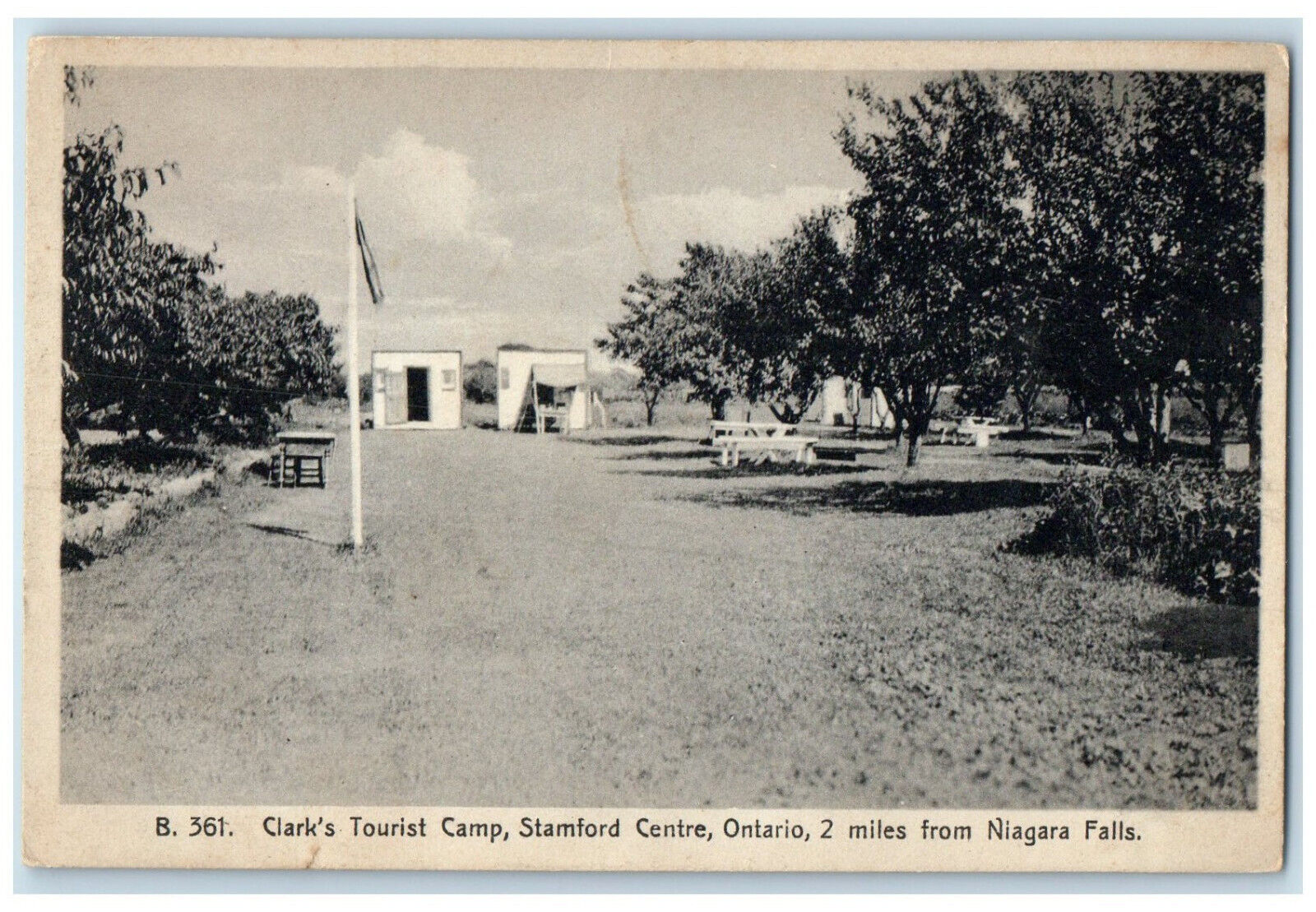 c1940\'s Clark\'s Tourist Camp Stamford Centre Ontario Canada Postcard