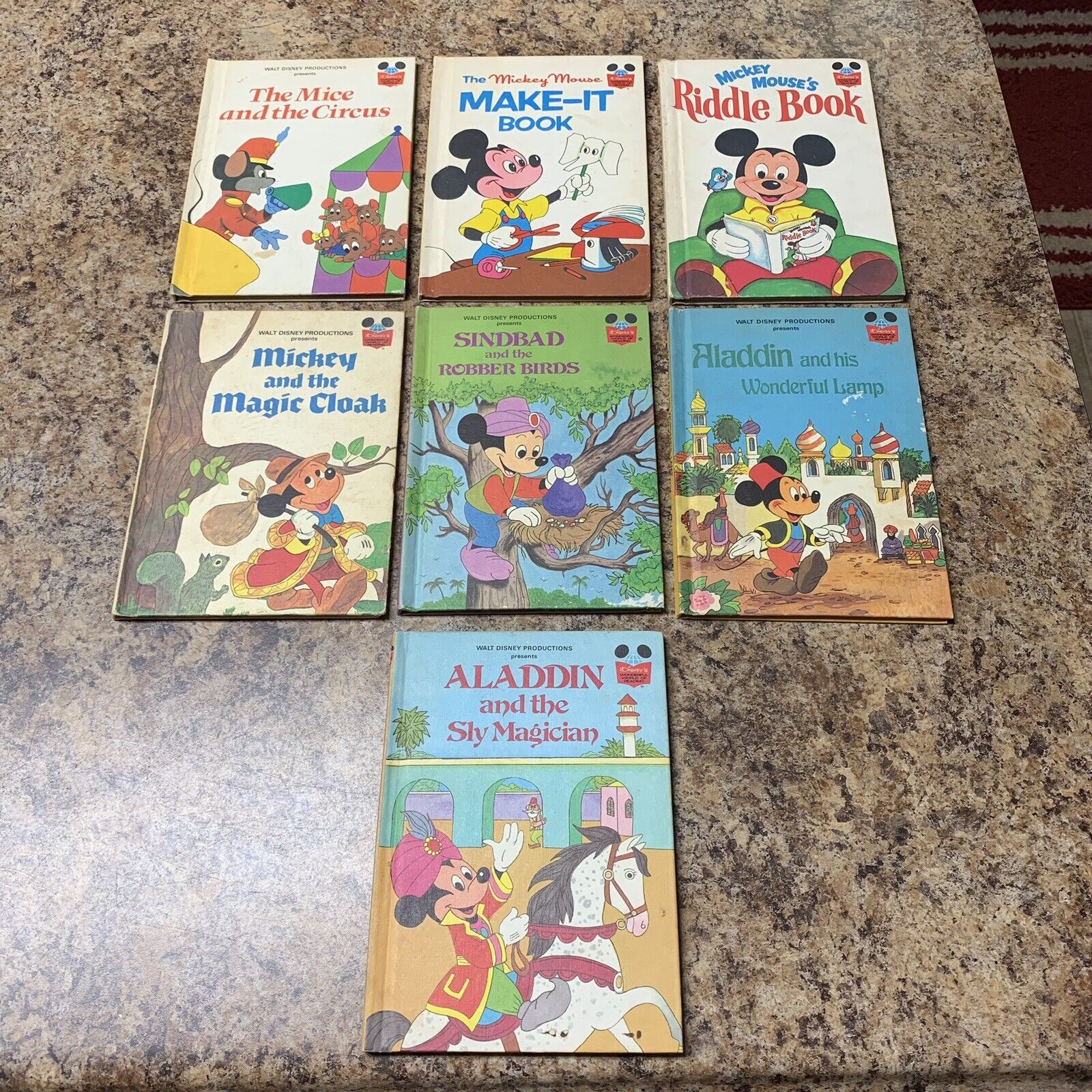 Vintage Walt Disney Book Club Books 1970s 1980s Mickey Mouse