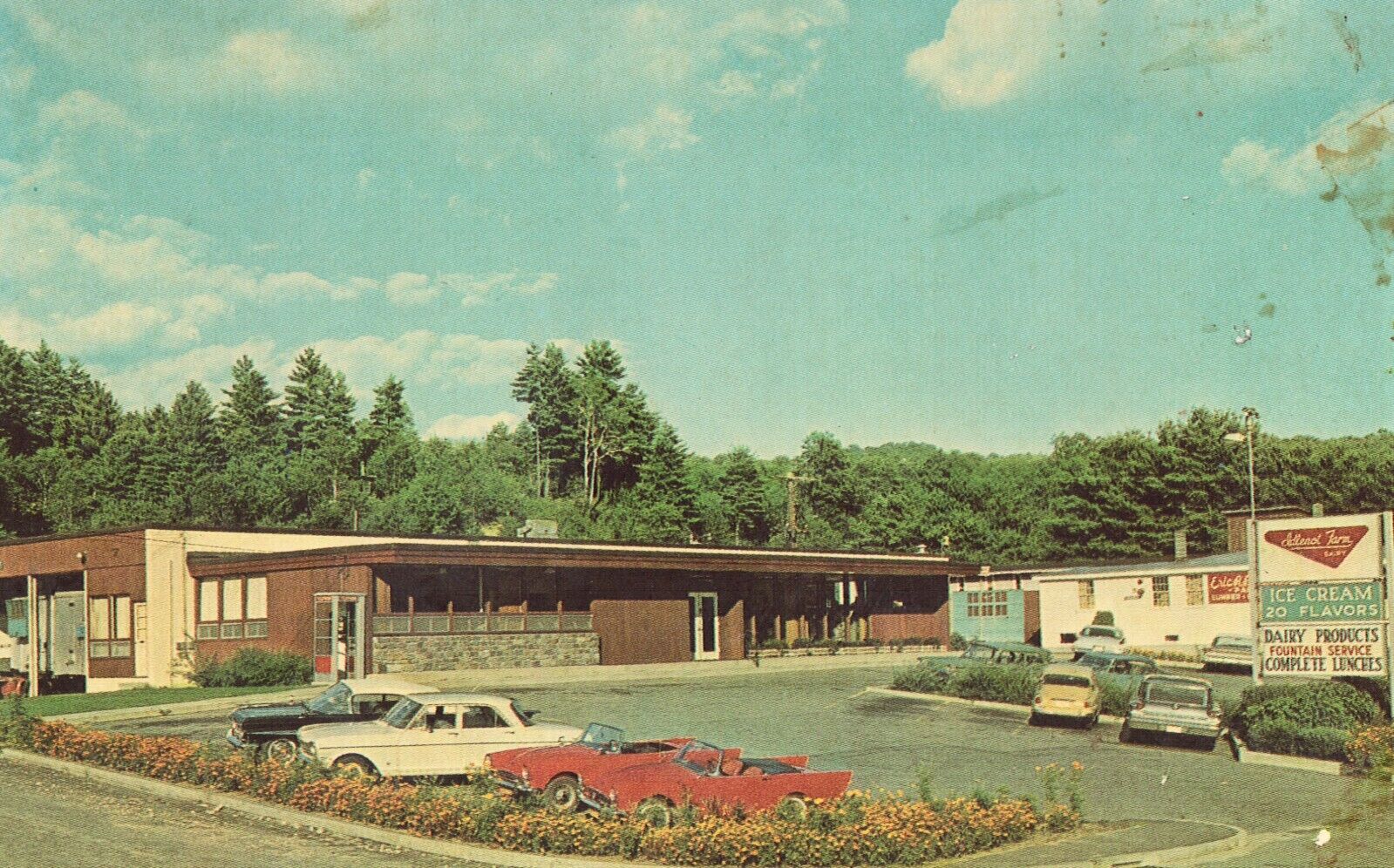 Idlenot Farm Dairy & Dairy Bar - North Springfield, Vermont - Vintage Postcard