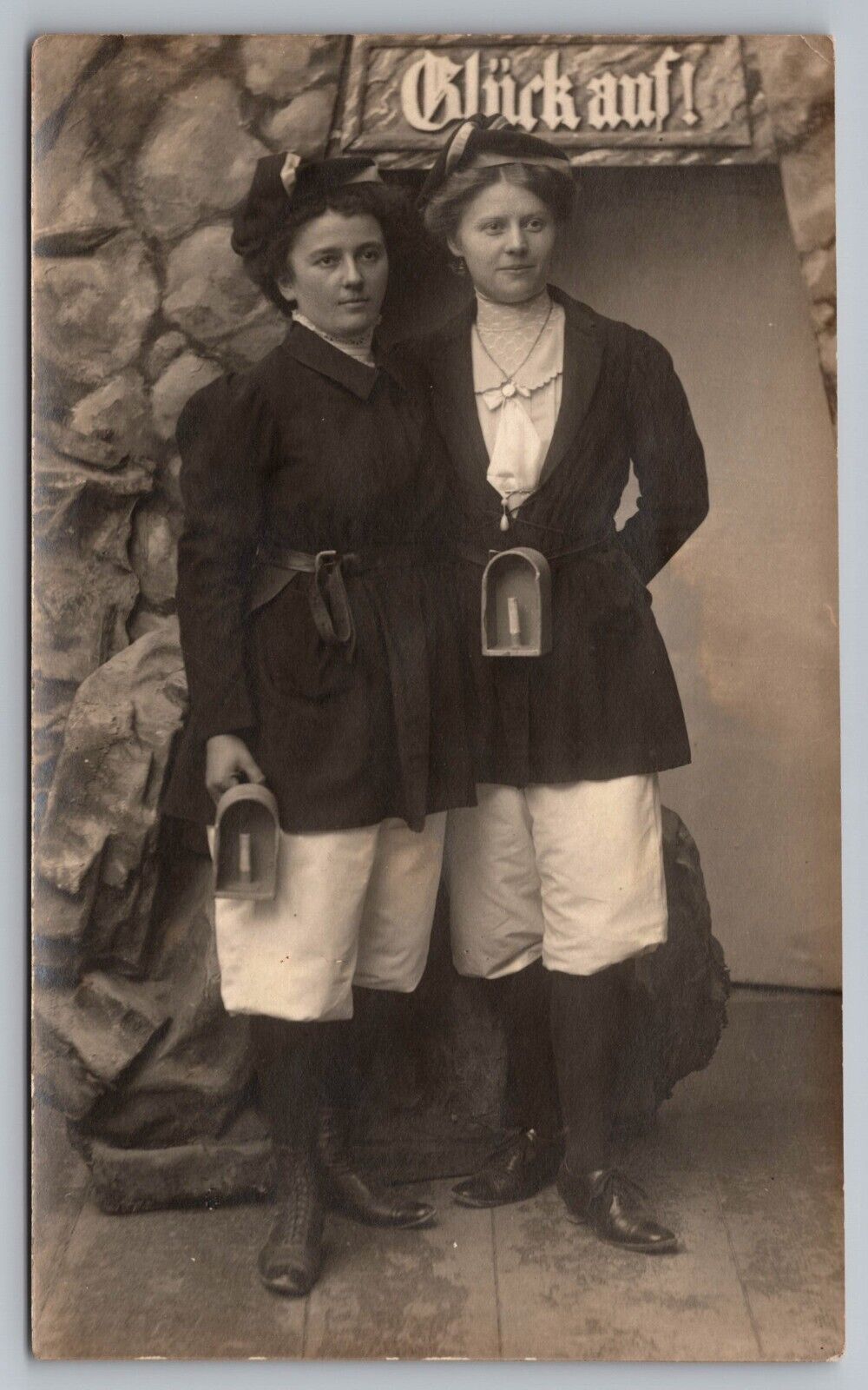Berchtesgaden Salt Mine Paul Ney Women Miners Dressed in Pants Souvenir Postcard