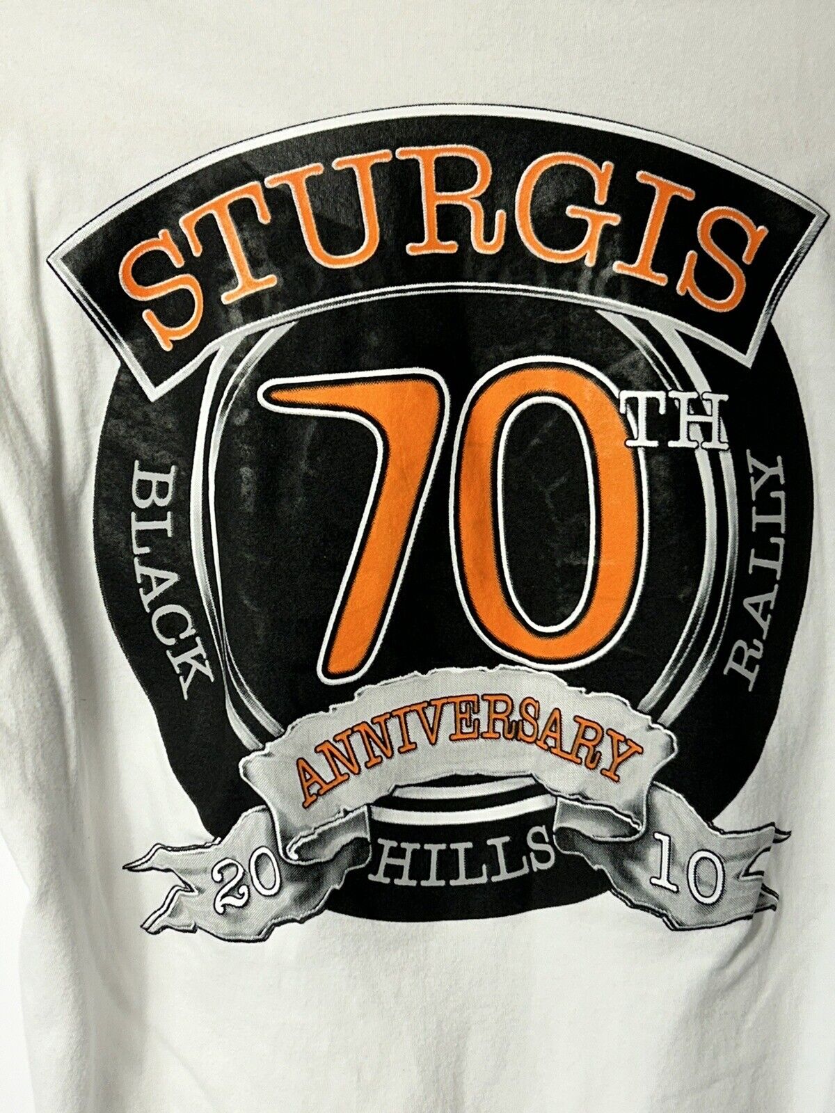 Women's 2010 STURGIS Motorcycle Rally T Shirt M  70th Annual Black Hills Bike