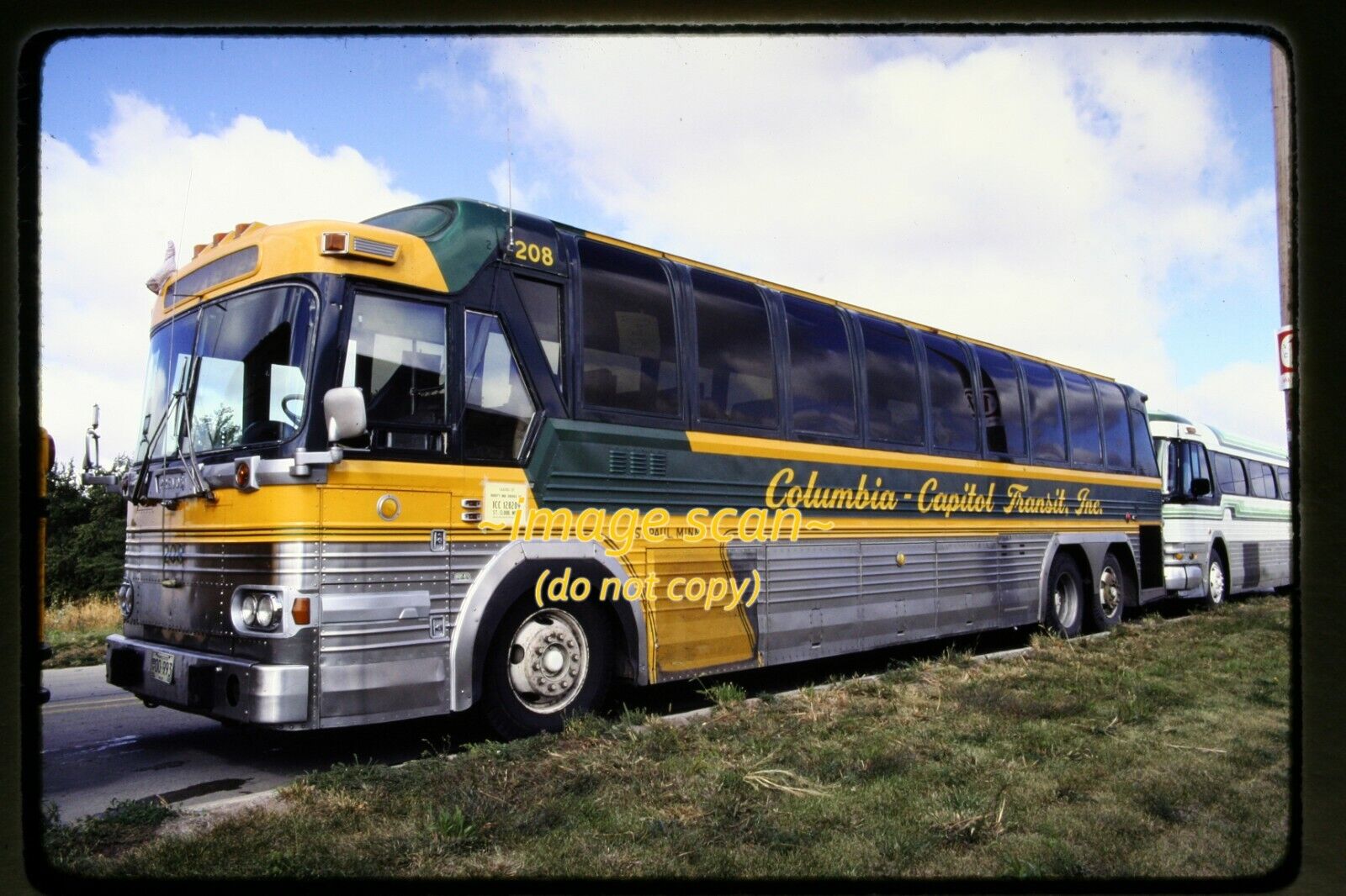 Columbia Capitol Transit, St. Paul MN Coach Bus in 1979, Kodachrome Slide e25b