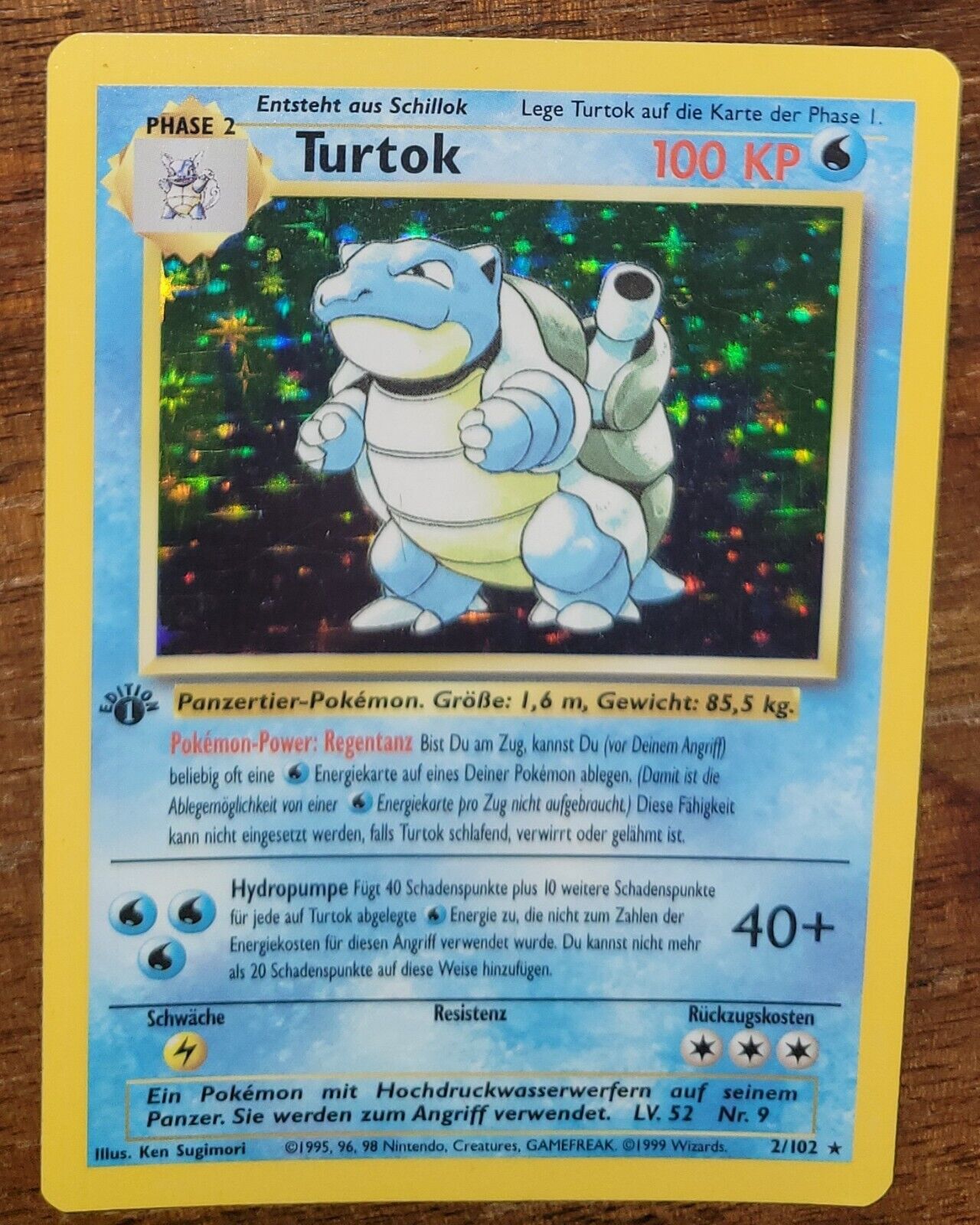 turtok (Blastoise) 1st Edition Holographic