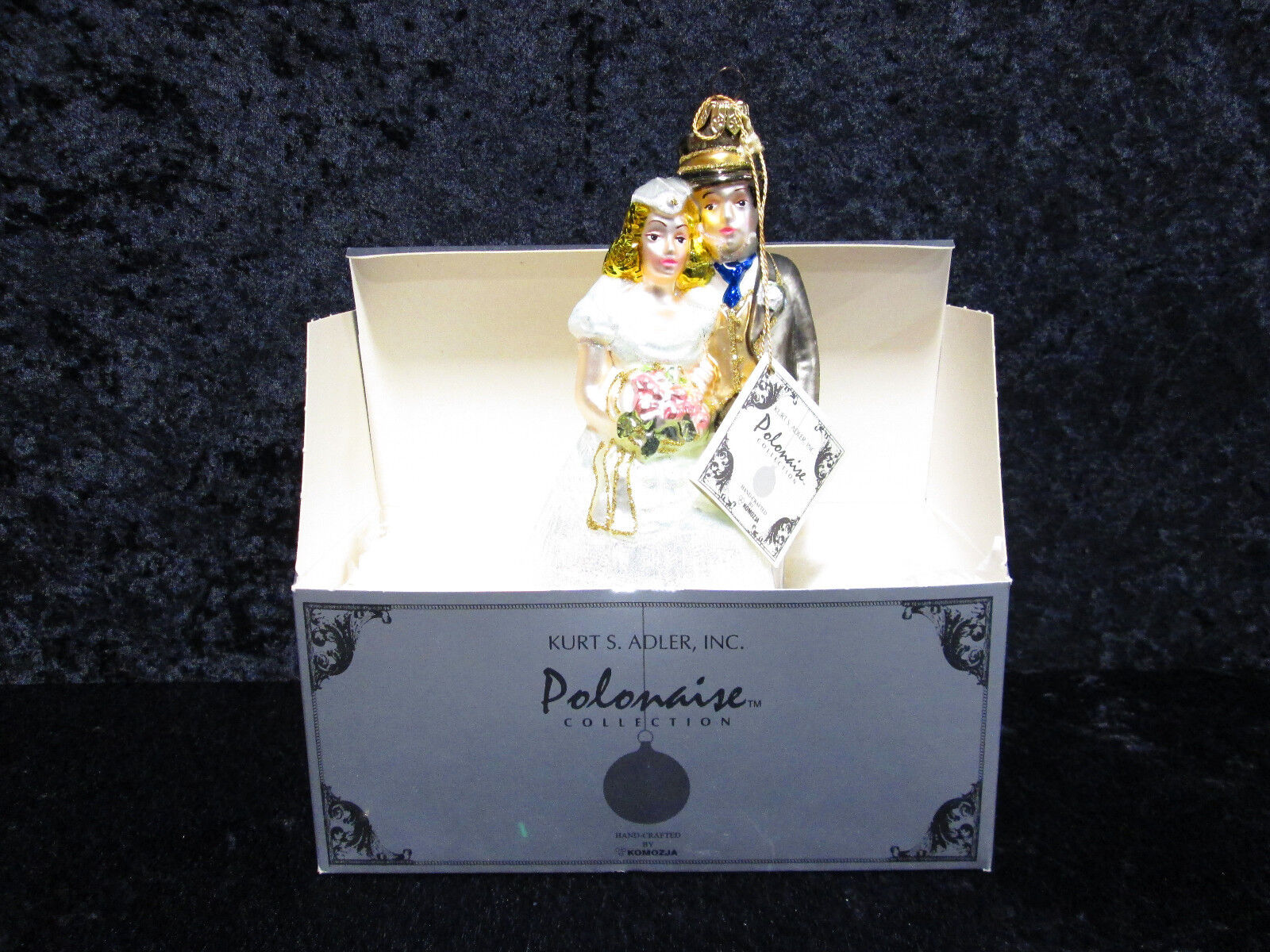 Kurt S. Adler Polonaise Wedding Couple Ornament AP 868 NEW IN BOX