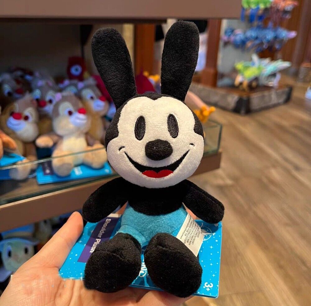 Disney Oswald Shoulder Pal Magnet Plush Toy Doll Lucky Rabbit Disneyland