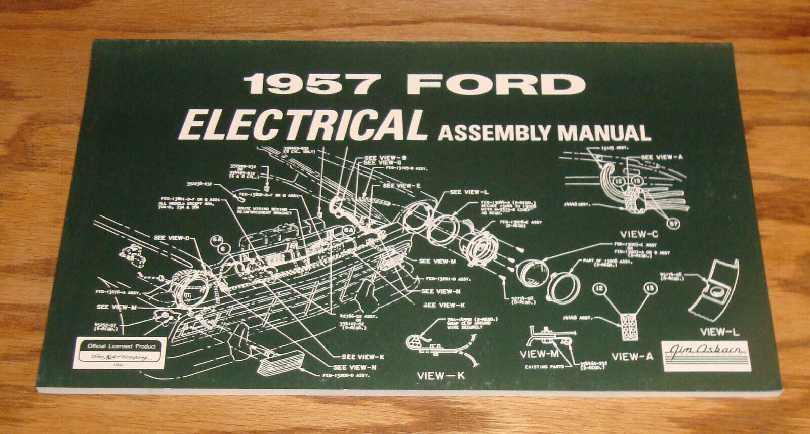 1957 Ford Full Size Car Electrical Assembly Manual 57 Galaxie