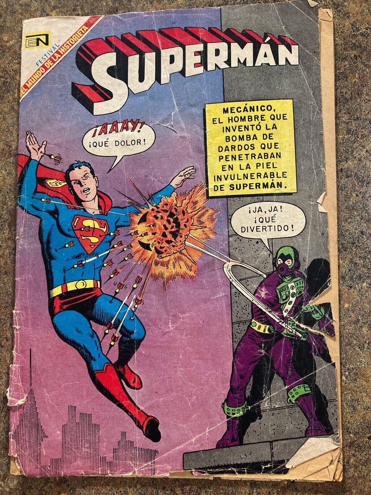 Superman comic, 1969, Spanish, Editorial Novaro 